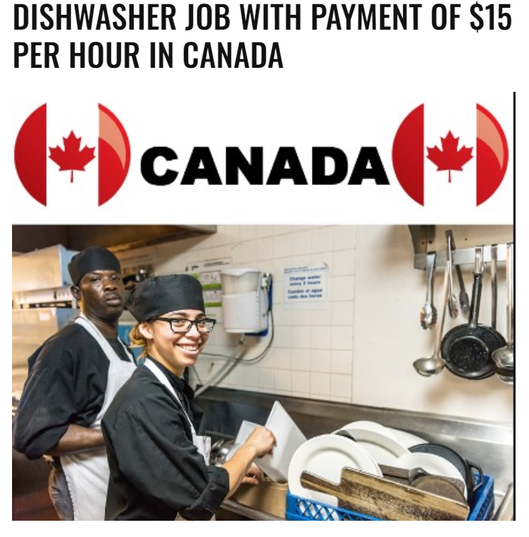 Dishwasher Jobs in Canada with Visa Sponsorship 2024